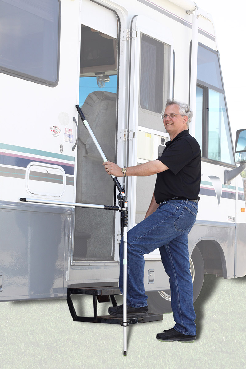  A SAFETY HANDLE FOR RV MOTORHOME APPLICATIONS